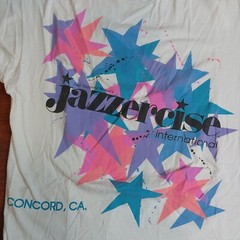 Vtg Jazzercise Single Stitch Shirt XL Fruit of the Loom Made in USA Concord CA