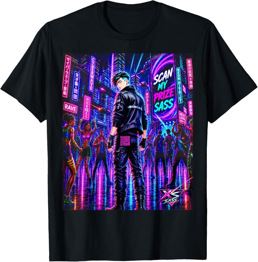 Scan My Prize Sass Rave Scene Urban Art T-Shirt