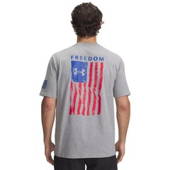 Under Armour Men’s Shirt Freedom Flag Size: Large -Gray- 6004096-036