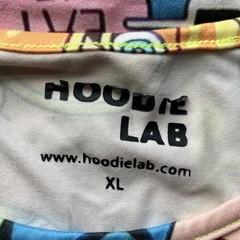 Hoodie Lab Shirt Multicolor Psychedelic Drugs Cartoon Graphic Tee Mens XL