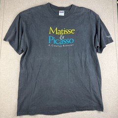 Vintage Hanes Matisse Picasso Shirt Mens XXL Black Kimbell Art Museum Tee