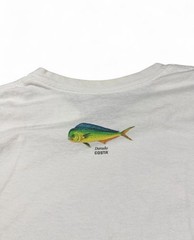 Costa Men’s XL White Dorado Fish Graphic Logo Crew Neck Short Sleeve T-Shirt