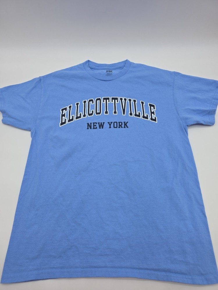 Ellicottville New York MV Sport T-shirt Men Medium Blue Tee.#46870
