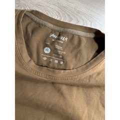 YoungLA Mens XL Brown Curved Hem Gym T-Shirt Short Sleeve Scoop Bottom Tee