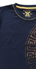 Men’s Bucheli Cotton T Shirt,Italian Style,Slim Fit,Stretch L XL….A13.A