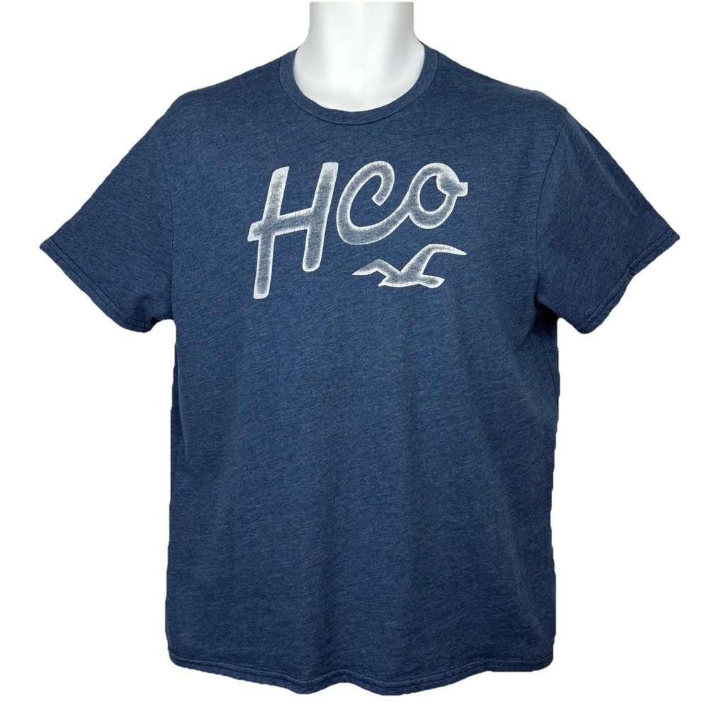 Hollister HCO T-Shirt/ Men’s (M) Blue Cotton Blend SURFING BEACH