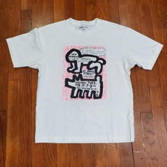Uniqlo UT Keith Haring Shirt Mens XS White New Drawings Graphic Tee Poster
