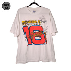 SIGNED Ron Hornaday Jr. Fan Club USED Shirt (DISTRESSED, XL, Single Stitched)