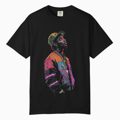 Mens Neon Hip Hop Urban T-Shirt, Comfort Colors T Shirt, Unisex Streetwear Tee