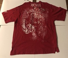 NWT Men’s red, Bare Fox, One color, one nation T-shirt 2XL 32 x 24 inches