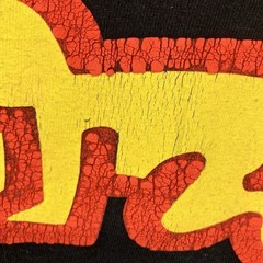 Retro 90s Keith Haring Pop Shop Art Radiant Baby Barking Dog T-Shirt Sz Me Black