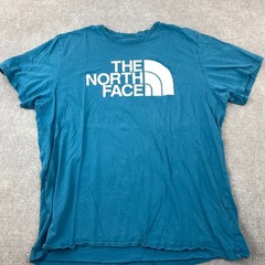 The North Face Easy T Shirt Mens XL Blue Logo Exploration Without Compromise