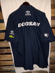 Doosan Pit Crew Work Shirt, XXL & adjustable hook & loop Strap Hat