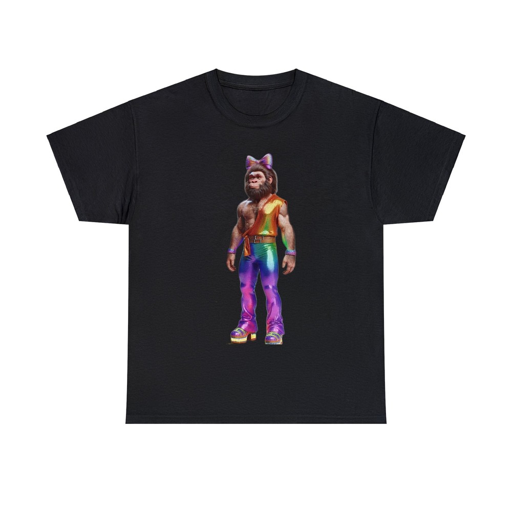 Unisex Adult T Shirt Hyper-realistic Neanderthal Caveman Jumpsuit Platform Shoes