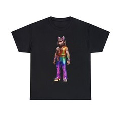 Unisex Adult T Shirt Hyper-realistic Neanderthal Caveman Jumpsuit Platform Shoes