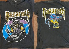 1979 Nazareth No Mean City Tour black color 2 side shirt VK12312