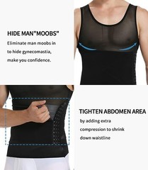Fajas Para Hombres Faja Reductora De Hombre Men Body Shaper Tummy Control Tee