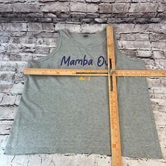 Gildan Mamba Out 24 Kobe Tribute Men’s Gray Sleeveless Heavy Cotton Tank Top XL