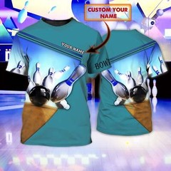 Custom With Name 3D Full Print Bowling Shirt, Mens Bowling Shirt, Custom Bowling