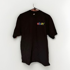 Ebay Black T-Shirt Logo Multi Color Men L Los Angeles Apparel 30th Anniversary
