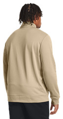Under Armour Fleece Quarter-Zip Long-Sleeve Pullover for Men – City Khaki/Black