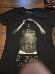Vintage T-Shirt Tupac SIZE Large AMARU AWA rn#115665 MERCHANDISING HIP HOP RIP