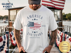 Comfort Colors America 250th Anniversary Shirt Patriotic Mens 1776-2026 USA Tee