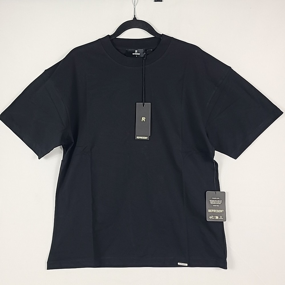 NWT Represent Men’s Initial Oversized T-shirt Black Sz S Retail $90