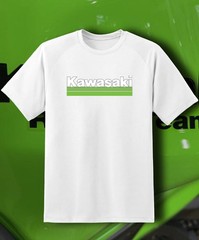 KAWASAKI Main Logo T-SHIRT GREEN Racing Ninja Motorcycle Motor Bike Fast Ship!