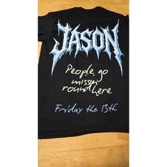 Friday the 13th Jason Voorhees Shirt Medium NWOT Horror Mask Graphic Tee Black