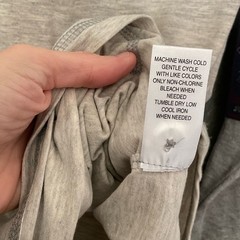 Flag & Anthem Madeflex Two-Tone Grey Hooded Henley Long Sleeve Top Size Small