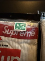 Supreme Thermal Crew And Pant White Size XL / XG Plus Bag. New In Wrapper. Nice!