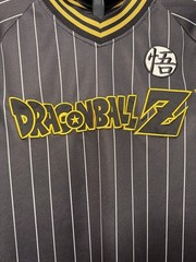 Dragon Ball Z Goku BoxLunch Jersey Men’s Large Black Pinstripe Anime DBZ
