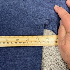 Orvis T-Shirt Mens Medium Blue Heathered Classic 1856 Fishing Graphic Mountain
