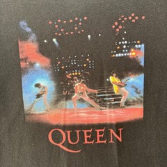 Queen Band T-Shirt Mens 2XL Black Freddie Mercury Live Rock Tee Short Slv