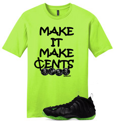 We Will Fit shirt to match the Foamposite Black Volt foams Foamposites