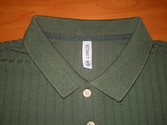 NITAGUT Mens FOREST GREEN Casual Short Sleeve Collared Ribbed Knit POLO Shirt S