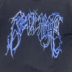 Revenge Lightning Logo Men’s Short Sleeve T-Shirt Made in USA Size L