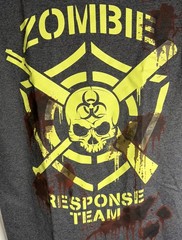 Zombie Response Team Dark Gray T-Shirt Size S Short Sleeve NWT Glow in the Dark