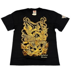 Rock Eagle Thai Art on T-Shirt – Ramayana Ramakien – Extra Large