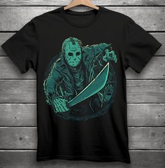 Jason Voorhees Horror Movie T-Shirt Black S-3XL Friday The 13th
