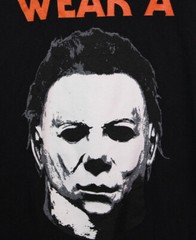 Halloween 2 Mask by Rock Rebel Size Large Black Shirt “Wear A Mask” Blood…