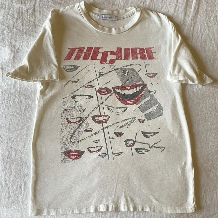 The The Cure Band 90s Rare Design Unisex Short Sleeve T shirt White NH21048
