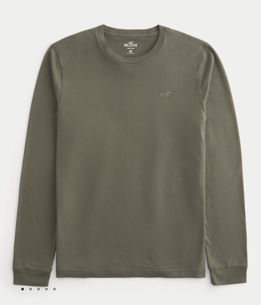NWT HOLLISTER MEN’S Soft Icon Long Sleeve Tees T-Shirts, Sizes M / L / XL/ XXL