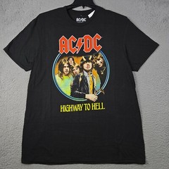 ACDC HIGHWAY TOO HELL Shirt Mens XL BLACK Concert TOUR CLASSIC ROCK Music NWT C