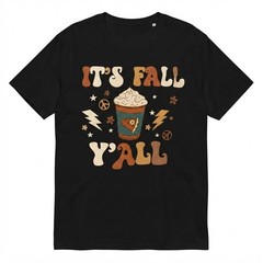 Fall Season Pumpkin Spice Latte Retro Vibe T-shirt For Men Wom