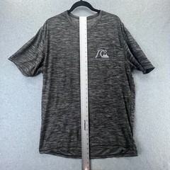 Quicksilver Mens Size Large Gray Striped Breathable Stretchable Shirt