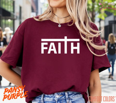 Unisex Faith Cross Christian T-Shirt, Men T shirt,Women T shirt Gift ReligionTop