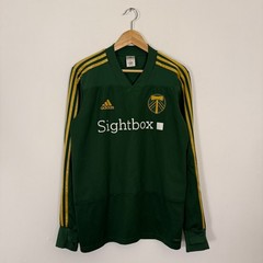 Adidas Portland Timbers MLS Soccer Long Sleeve Sports Jersey Medium Green