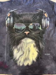 The Mountain “Disco Cat” 2013 Dead Stock Brand New Tie-Dye Shirt Mens Sizes